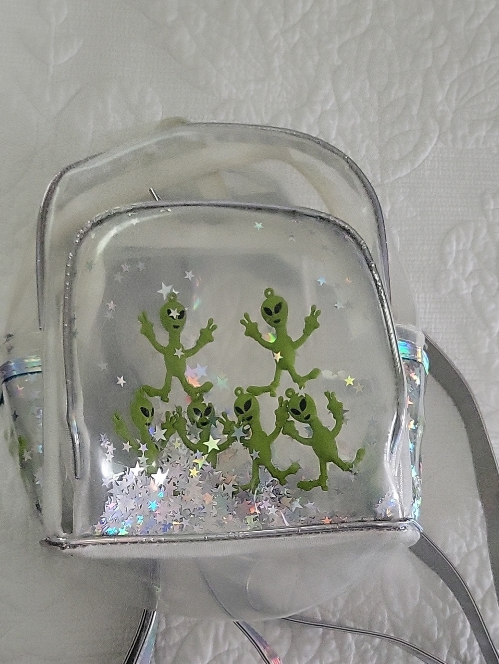 Small Clear Alien Backpack